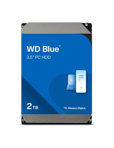 Disco duro interno hdd wd western digital blue wd20earz 2tb 3.5 pulgadas sata 6gb - s 5400rpm 64mb