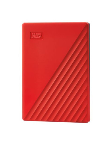 Disco duro externo hdd wd western digital 4tb my passport usb 3.2 rojo