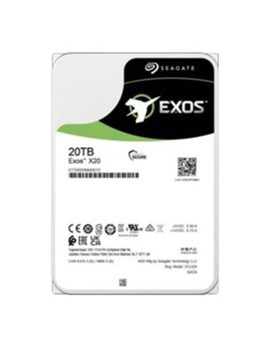Disco duro interno seagate exos x20 20tb 3.5 pulgadas sata 12gb - s