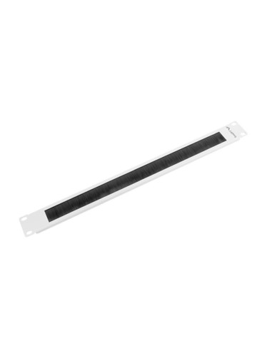 Panel pasacables lanberg 1u gris
