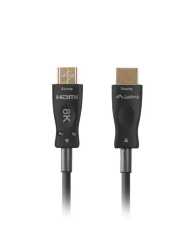 Cable hdmi aoc lanberg v2.1 m - m optico activo 8k 60hz 20m negro