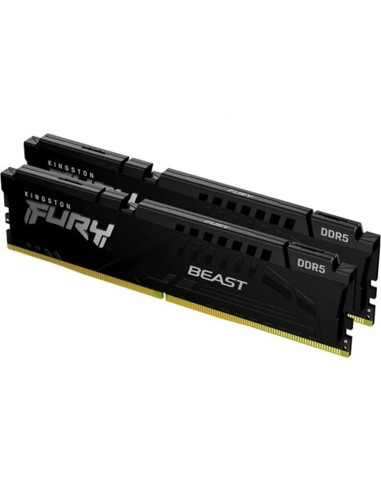 Memoria ram ddr5 32gb 2x16gb kingston - 6000 mhz - pc5 - 48000 - fury beast - cl36 - 1.25v