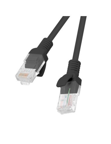 Cable red lanberg latiguillo cat.6 u - utp 20m negro fluke passed