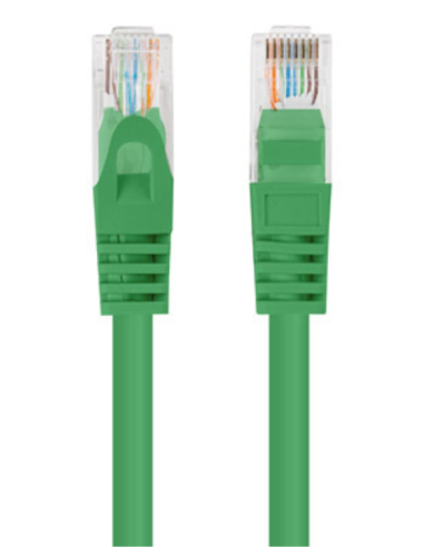 Cable red lanberg latiguillo cat.6 utp 7.5m verde fluke passed