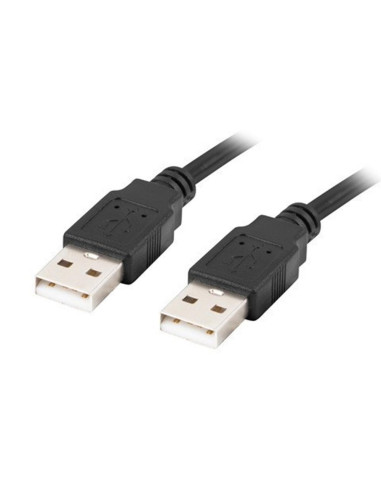Cable usb 2.0 lanberg 0.5m - macho - macho - negro