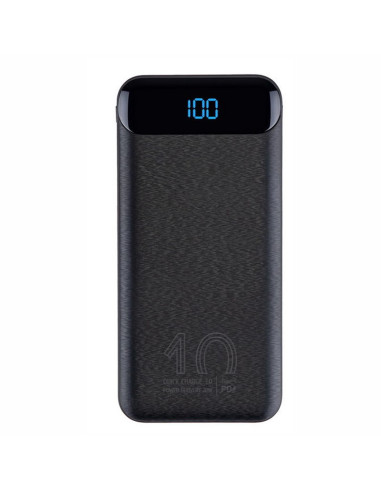 Powerbank rivacase va2540 10000mah lcd negro