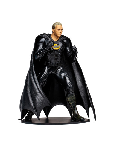 Megafigura mcfarlane toys dc multiverse the flash -  batman michael keaton sin mascara