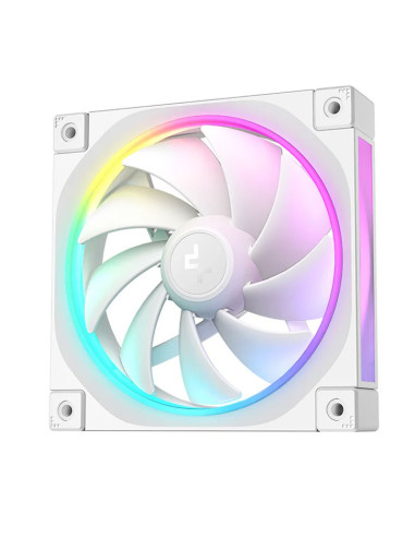 Ventilador caja deepcool fl12r argb 120mm blanco