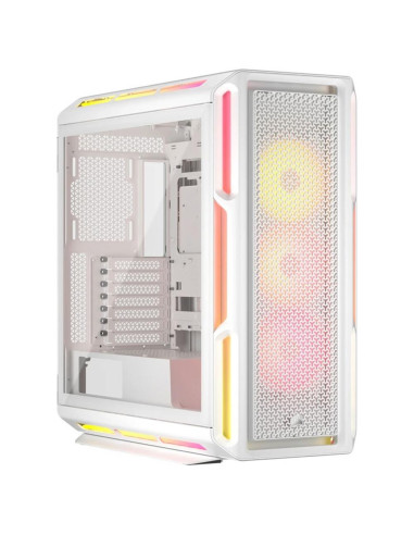 Caja ordenador gaming corsair icue 5000t atx lx rgb cristal templado blanca