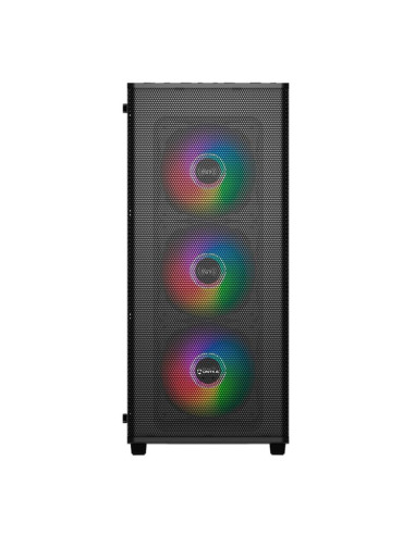 Caja ordenador gaming unykach mir 100 atx argb cristal templado negro