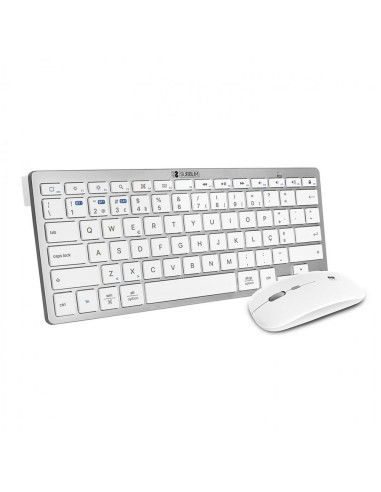 Teclado + raton subblim combo plata portugues