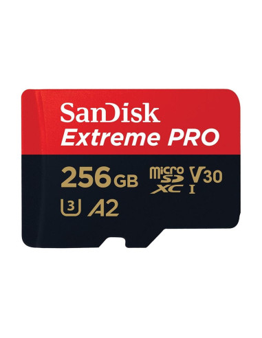 Tarjeta memoria micro secure digital 256gb sandisk extreme pro clase 10 uhs - i u3 + adaptador