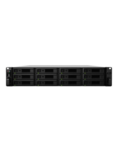 Servidor nas synology rs3618xs 8gb 12 bahias 2u rack gigabit ethernet