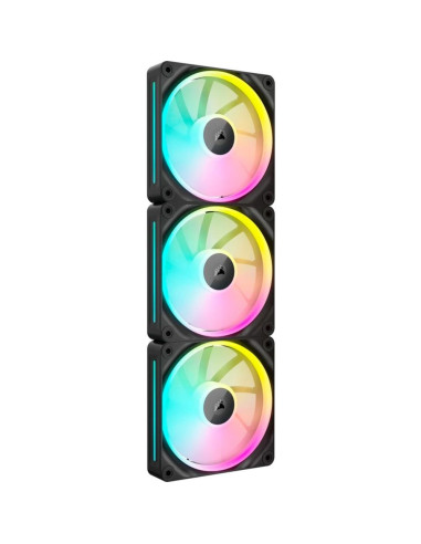 Ventilador caja corsair lx120 icue link rgb 3x 120mm negro
