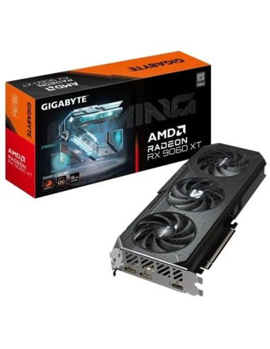 Tarjeta grafica gigabyte radeon rx 9060 xt gaming oc 16gb gddr6 -  2x dp -  1x hdmi pci express 5.0