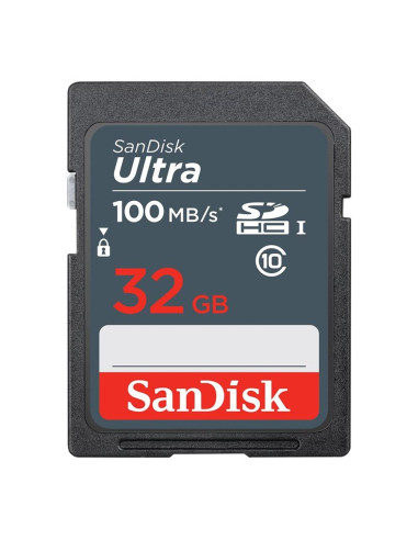 Tarjeta de memoria secure digital sdhc sandisk ultra - 32gb - clase 10 - sdhc