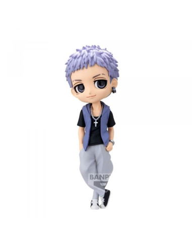 Figura banpresto q posket tokyo revengers takashi mitsuya plain clothes ver.a 14cm