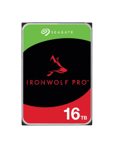 Disco duro interno hdd seagate ironwolf pro nas st16000nt001 16tb 3.5pulgadas 7200rpm -  256mb -  sata 6gb - s