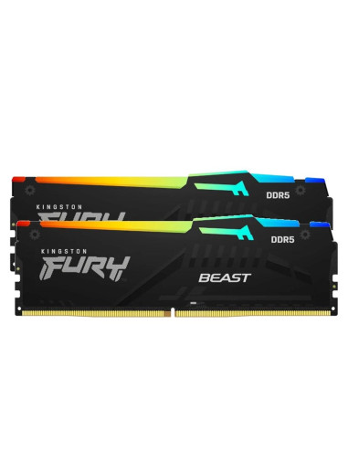 Memoria ram kingston fury beast kf556c40bbak2 - 32 ddr5 2x16gb 32gb cl40