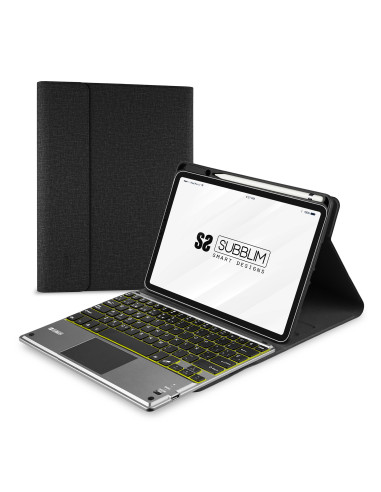 Funda + teclado subblim keytab pro para apple ipad 10.9 pulgadas 10ª gen negro