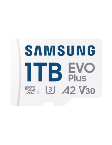 Tarjeta micro sd samsung microsdxc evo plus 1tb clase 10 + adaptador sd