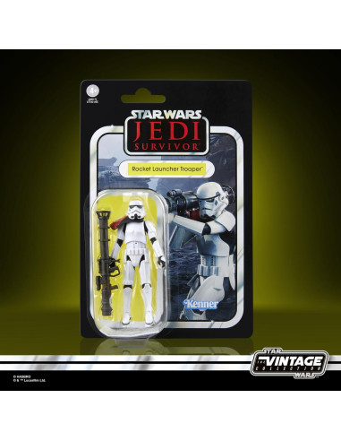 Figura hasbro star wars the vintage collection jedi survivor rocket launcher trooper