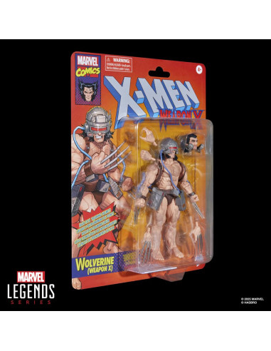 Figura hasbro marvel comics x - men wolverine weapon x