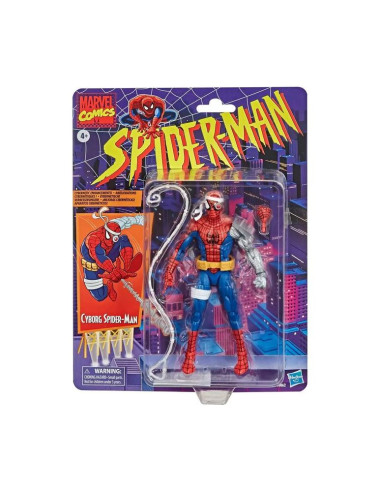 Figura hasbro spiderman marvel legends vintage cyborg spiderman