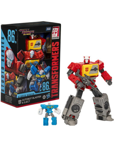 Figura hasbro transformers autobot blaster & eject
