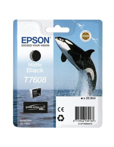 Cartucho tinta epson surecolor sc - p600 negro mate