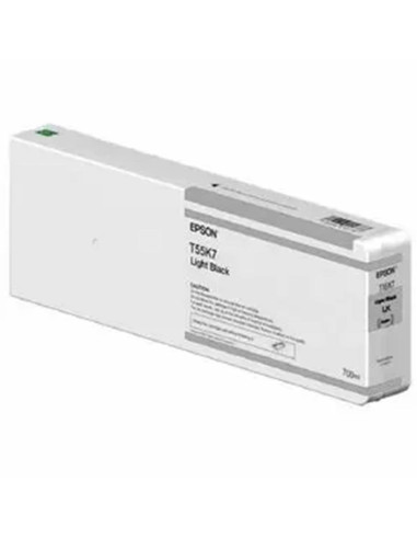 Cartucho tinta epson t55k700 ultrachrome hdx - hd light black 700ml