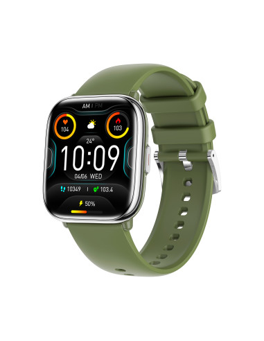 Reloj smartwatch myphone pastel silver green