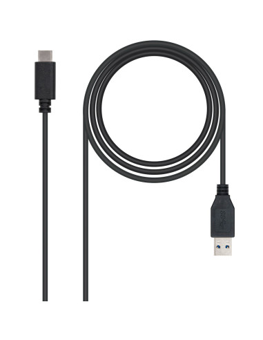 Cable nanocable conversor usb 3.1 gen2 a usb tipo c macho - macho negro 1m