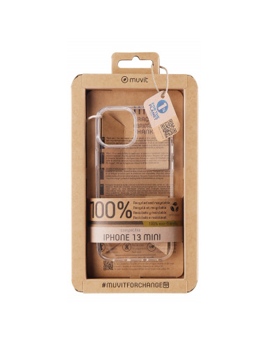 Funda muvit recycletek para apple iphone 13 mini transparente