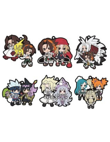 Accesorio de colgante llavero megahouse rubber mascot shaman king set de 6