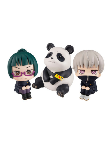 Pack 3 figuras megahouse look up jujutsu kaisen maki toge panda gift set