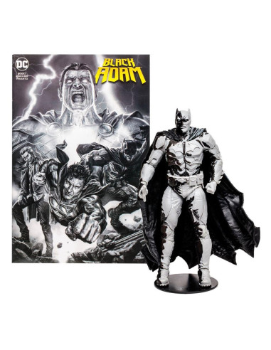 Figura y comic mcfarlane toys dc comics black adam batman line art variant`