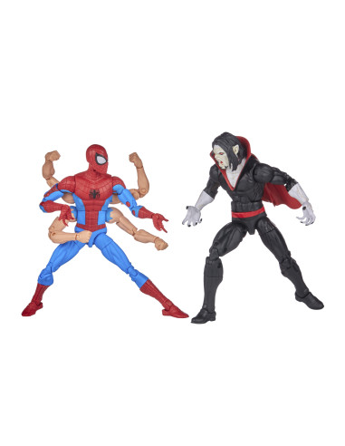 Pack 2 figuras hasbro marvel legends series spider - man & morbus