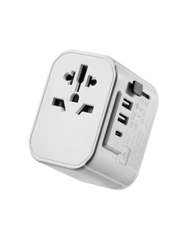 Enchufe universal ewent ew1475 ue - usa - uk - aus - china 2 x usb - 1 x usb tipo c