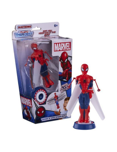 Figura electronica flying heroes marvel spiderman