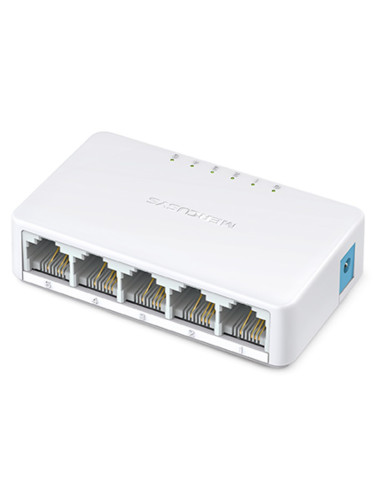 Switch mercusys ms105 5 puertos -  10 - 100mbps -  rj45