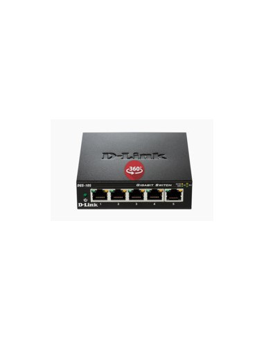 Switch d - link 5 ptos 10 - 100 - 1000 gigabyte metal