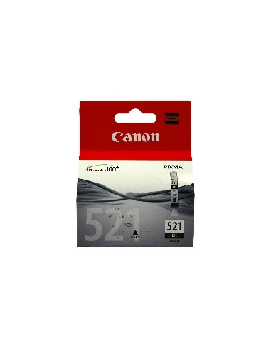 Cartucho tinta canon cli 521bk negro 9ml pixma 3600 -  4600 -  4700 -  mp540 -  550 -  560 -  620 -  630 -  640 -  980 -  mx860