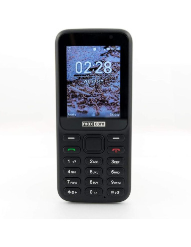 Telefono movil maxcom mk241 2.4pulgadas 4gb 512mb volte black