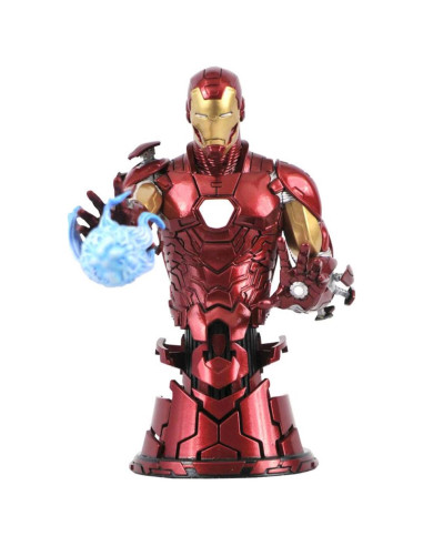 Figura diamond collection marvel avengers iron man mini busto resina 15 cm 1 - 7 scale