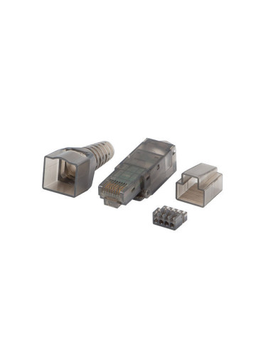 Conector lanberg rj45 cat 6a utp plug 8p8c tool - less