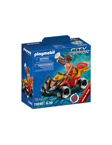 Playmobil city action quad de rescate