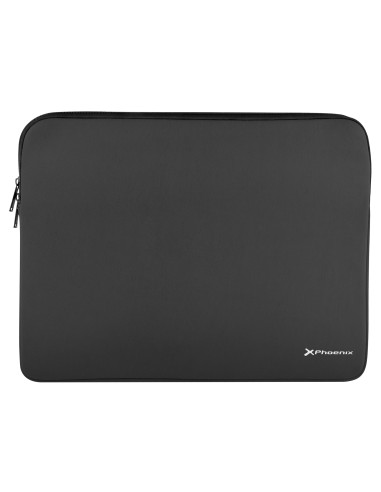 Funda de neopreno phoenix para tablet o portátil 14pulgadas interior terciopelo negra