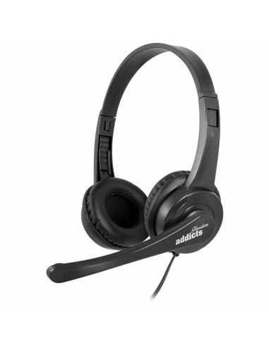 Auriculares diadema con microfono ngs vox505usb usb negro