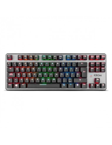 Teclado gaming krom kernel tkl rgb usb mecanico